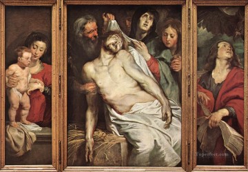  pet Oil Painting - Lamentation of Christ Baroque Peter Paul Rubens
